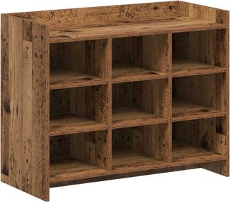 vidaXL Armario Zapatero Madera Envejecida 85 X 39,5 X 70 Cm Vidaxl