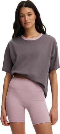 Cotton On Womens Active Graphic Tee in Violet Grey Bw Club at Nordstrom, Size X-Small