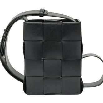 Bottega Veneta Pre-owned Vintage Crossbody Bag - Dames - Pre-owned - Zwart - Maat: ONE Size Leer
