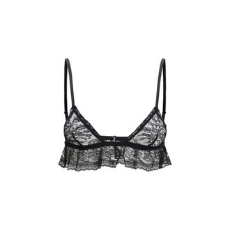 Dolce & Gabbana Black Cotton Womens Bra