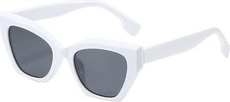 Generic Mens Outdoor Vacation Sunglasses Driving Womens Commuter Sun Glasses(White)