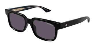 Montblanc MB0383S 005 Mens Sunglasses Black Size 54