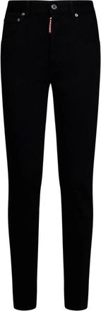 Dsquared2 Cotton Denim High-Waisted Skinny Jeans - Dames - Skinny Jeans - Zwart - XS - Denim - Jeans