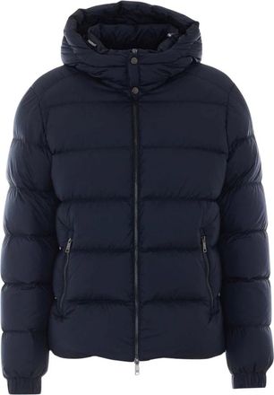 Add Donsjack met capuchon - Heren - Winterjassen - Blauw - M - Leer - Jassen