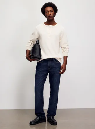 DL1961 Mens Russell dark-blue jean Straight, slim fit