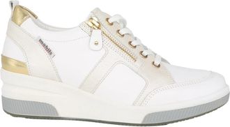 Mephisto Wijde pasvorm vetersneakers - Wit - Dames - Sneakers - Wit - 40 1/2 EU - Leer - Schoenen