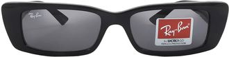 Ray-Ban Teru Bio Based Dark Grey Rectangular Unisex Sunglasses RB4425 667787 54