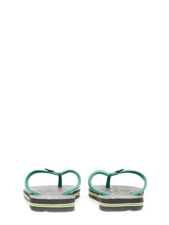 Rotate Rubber Flip-Flop Sandals - Black