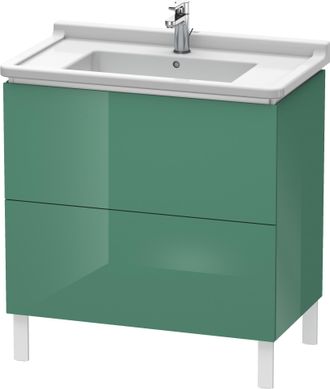 Duravit Duravit L-cube Mueble De Aseo Vertical, 2 Cajones, 820mm, Para Starck 3, Color: Jade Laca Alto Brillo - Lc660900303