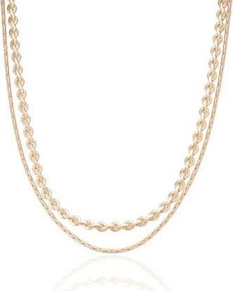 Ettika Mixed Layers Necklace in Mixed Metal at Nordstrom Rack