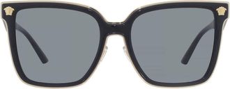Versace Dark Grey Butterfly Ladies Sunglasses VE2278D GB1/87 58