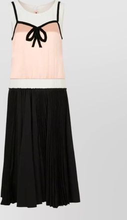 Marni midi dress bow detail low waist