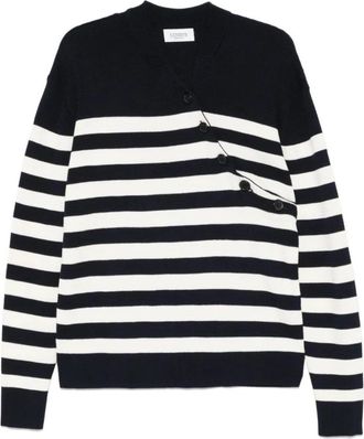 Laneus Stijlvol Blauw T-shirt voor Mannen - Heren - Ronde hals truien - Veelkleurig - S - Katoen - Truien & Vesten