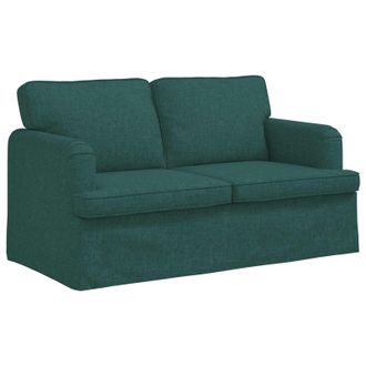 vidaXL Sof&aacute; Verde Oscuro 144 X 80 X 85 Cm Tela Vidaxl