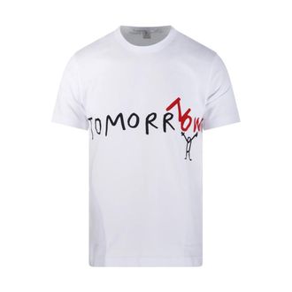 Comme Des Gar&ccedil;ons T-Shirts, male, White, Size: L T-Shirt