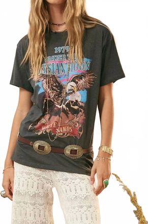 SPELL Elysian Biker Tee In Charcoal