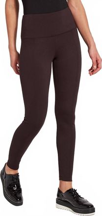 Lyssé Center Seam Ponte Leggings In Double Espresso