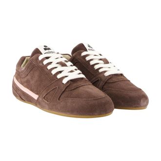 Isabel Marant Womens Senny Low Sneaker Brown Cowhide