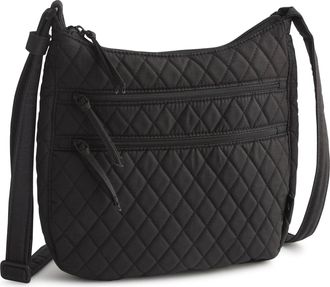 Vera Bradley Outlet Cotton Trio Zip Hipster Crossbody Bag