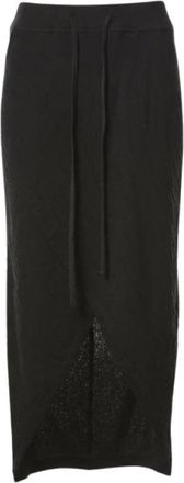 Thom Krom W SK 97 Maxi Rok - Dames - Maxi Rokken - Zwart - S - Katoen - Rokken