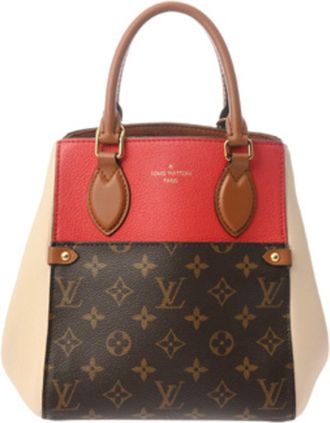 Louis Vuitton Cerise Cream Noir Monogram Tote Bag (Pre-Owned)
