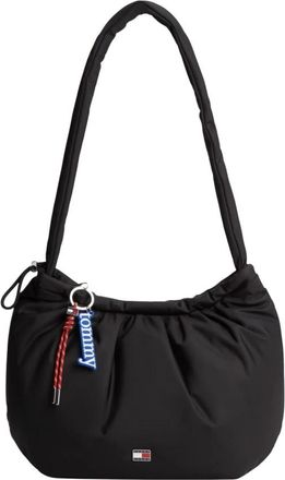 Tommy Jeans Icon Charms Schoudertas - Dames - Schoudertassen - Zwart - ONE Size - Polyester - Tassen