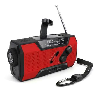 OEM Radio Port&aacute;til Solar De Emergencia, Radio Meteorol&oacute;gica De 2500 Mah, Radio Con Manivela, Radio Dinamo Am Fm, Cargador De Tel&eacute;fono Con Luz Led, Alarma 