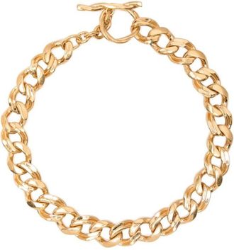 Saint Laurent Golden Chain Choker Necklace