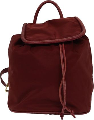 Celine Red Synthetic Backpack Bag (Pre-Owned)