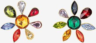 Grainne Morton Ohrringe aus Vermeil und Strass Flower Petal