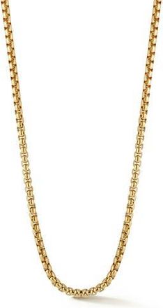 Yield of Men Mens 5mm Round Box Chain Necklace in Gold at Nordstrom Rack