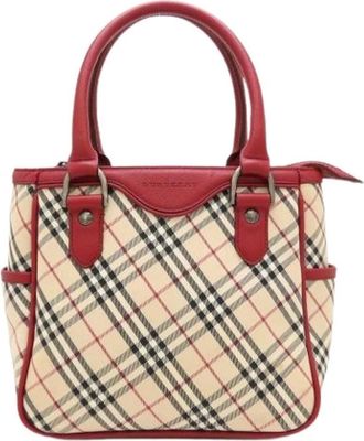 Burberry Pre-owned Handbags, female, Multicolor, Size: ONE SIZE Pre-owned Canvas Handbag