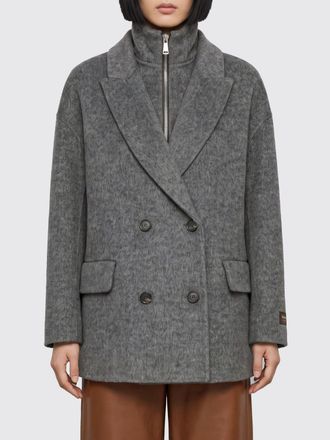 Ermanno Scervino Cappotto corto doppiopetto in misto lana con rever a lancia