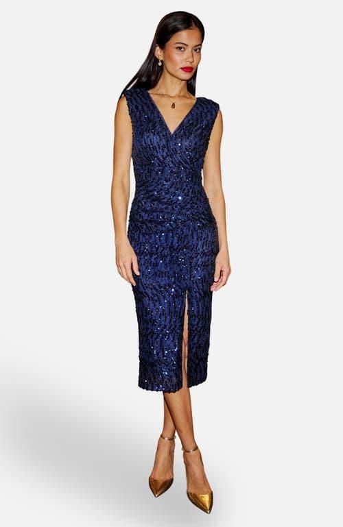 BOSS Dakari Faux Wrap Dress in Sky Captain at Nordstrom, Size 16 from  $549.00 - on Stylight