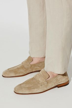Eleventy Suede loafers Shoes, Mens, Beige