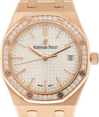 Audemars Piguet Royal Oak Automatic Diamond White Dial Ladies Watch 77351OR.ZZ.1261OR.01