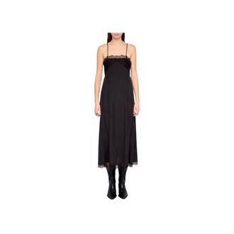 Zadig&Voltaire Kleedjes, Dames, Zwart, XS, Ridar Lace Midi Dress