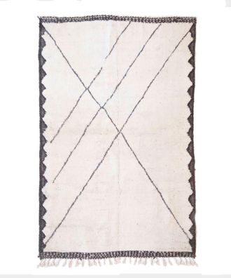 AFK Living Alfombra bereber marroqu&iacute; de pura lana 168 x 261 cm