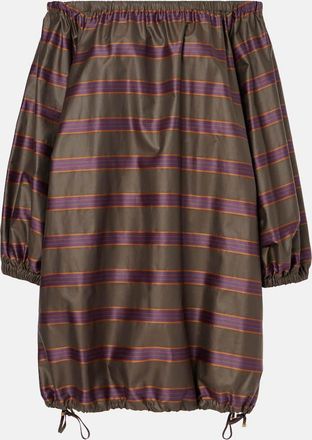 Max Mara Abito corto Alcamo in canvas di misto cotone