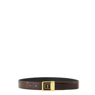 Saint Laurent Belts, female, Brown, Size: 80 CM LA 66 Buckle Belt