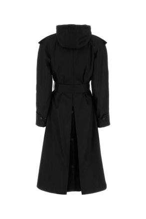 Burberry Womens Black Nylon Trench Coat Polyamide (nylon)