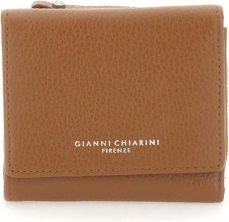 Gianni Chiarini Accessoires, Dames, Bruin, ONE Size, Leer, Grain Wallet