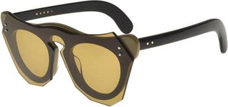 Marni Zonnebril - Dames - Zonnebrillen - Zwart - 48 MM - Accessoires