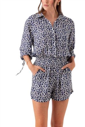 Sundays Altis Romper In Indigo Splash