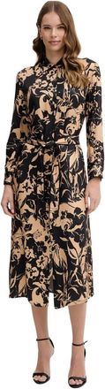 Simona Corsellini Rechte Midi Jurk - Dames - Casual kleedjes - Veelkleurig - L - Kleedjes