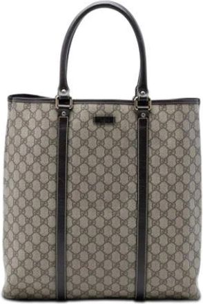 Gucci Pre-owned Tote Bags, female, Beige, Size: ONE SIZE Pre-owned Tote Bag