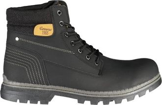 Carrera Elegante Zwarte Veterschoenen met Contrasterende Accenten - Heren - Veterlaarzen - Zwart - 42 EU - Polyester - Schoenen