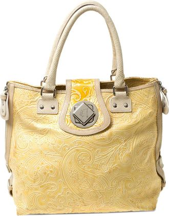 Etro Borsa tote con stampa paisley - Giallo