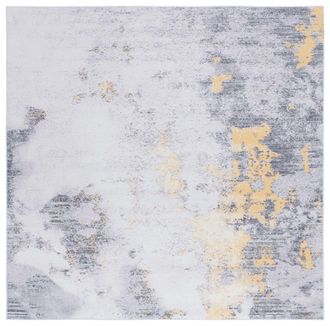 Safavieh Alfombra poli&eacute;ster grigio/oro 183 x 183 cm