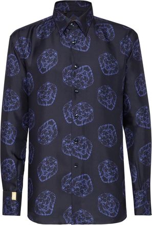 Billionaire Boys Club Baroque Shirt - Heren - Casual Overhemden - Blauw - XS - Overhemden